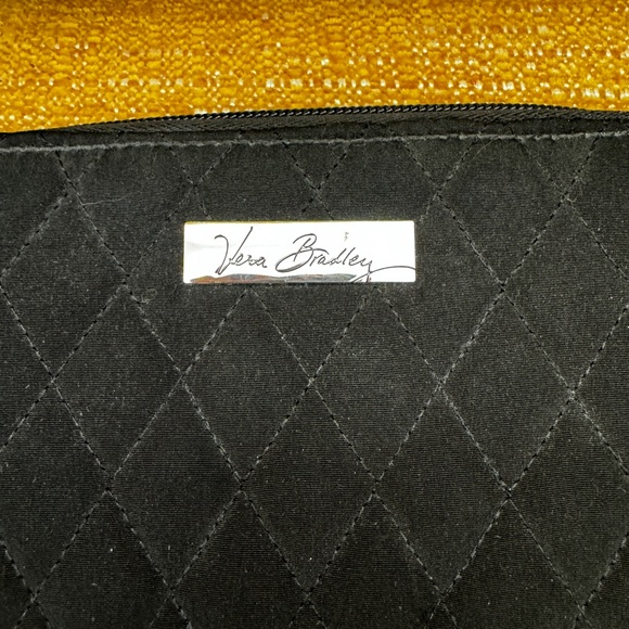 Vera Bradley Black Quilted Wallet EUC - Picture 2 of 8
